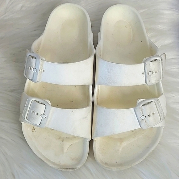 Birkenstock Arizona White Eva Foam Strappy Sandals Youth Size 33 US Size 2-2.5 - Picture 6 of 17
